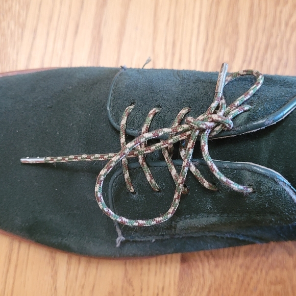 J crew Green suede derby shoes in superb condition- size 11 - Picture 3 of 9